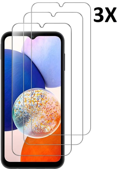 Screenprotector Geschikt voor Samsung Galaxy A14 5G/4G screenprotector Beschermglas - Screenprotector Geschikt voor Samsung Galaxy A14 - 3 stuks