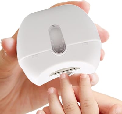 Elektrische nageltrimmer - Automatische nagelvijl - Veilig nagels knippen - Geluidsarm en verlicht - 6.1 x 6.6 x 3.5 cm