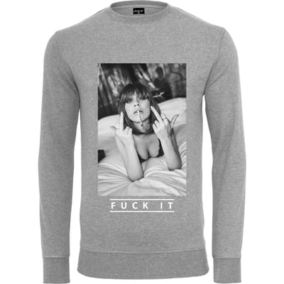 Mister Tee - Fuck It 2.0 Crewneck sweater/trui - S - Grijs