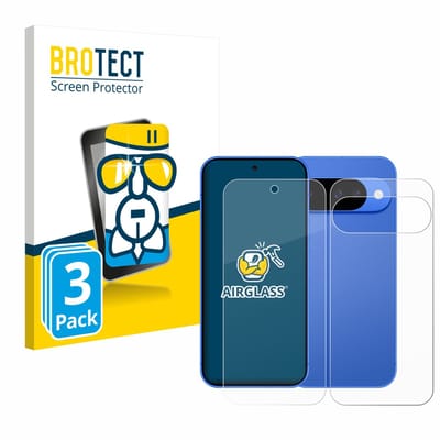 Screenprotector 3 Stuks voor Google Pixel 10 (Voor+Achter) Beschermglas transparant
