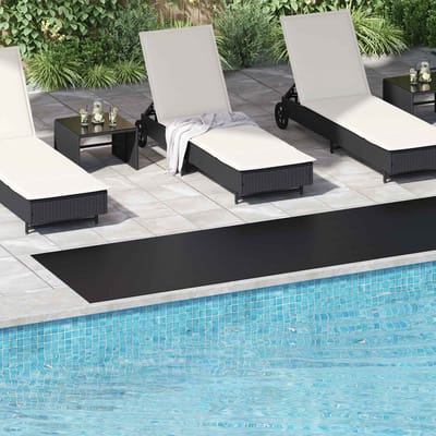 vidaXL - Vloermat - met - tranenplaat - Zwart - 1 - x - 5 - m - Rubber