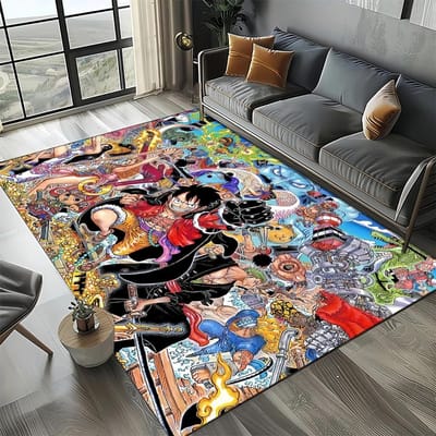 27 Stijl Nieuwe One PIECE-E Anime Cartoon Vloerkleed Tapijt voor Woonkamer Slaapkamer Huisdecoratie, Vloermat Antislip voor Bank Deurmat Kinderen 40x60cm( 15x23in )