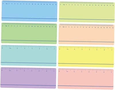 Leesstrips Dyslexie - Bladwijzer Liniaal - Geconcentreerd Lezen - 8 Stuks - 19x7x0.1 cm - Diverse Kleuren