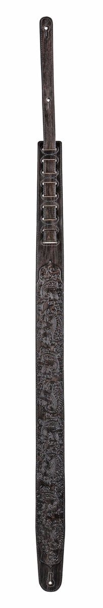 Fame Leather Strap Paisley - Gitaarband