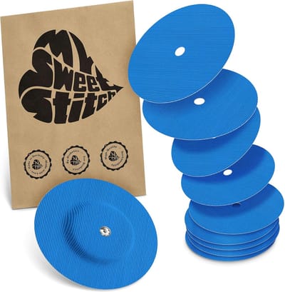 Sensor Pleisters - Huid Plakkers - Zeker Dragen - Ventilatiegat - 65mm Buiten - Blauw
