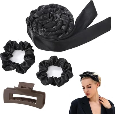 Hittevrije Krullen: DIY Fluwelen Krulband voor Lang Haar, Nachtelijke Krulspelden voor Gemiddeld Haar
