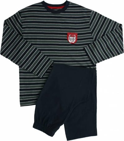 Blue Docks Jongens Pyjama - 100% Katoen - Blauw - Maat 140