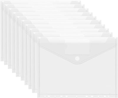 Verpakking van 20 A4-documententassen voor archivering, A4-documententassen, transparante documententassen, waterdichte documentenorganizers