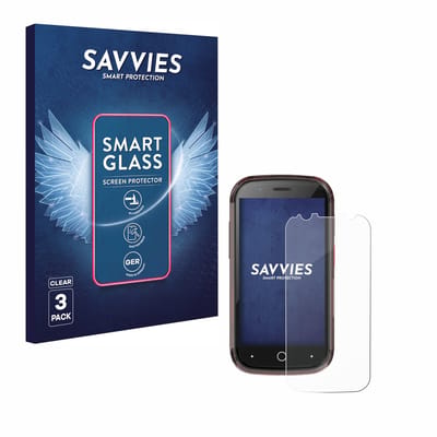 3 Stuks Savvies Screenprotector - geschikt voor Unihertz Jelly Star - beschermfolie glas transparant