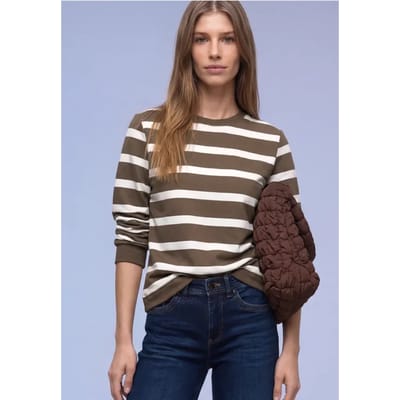 Gestreept sweatshirt