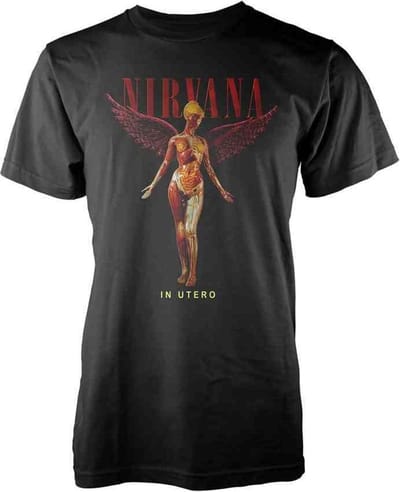 Nirvana Heren Tshirt -L- In Utero Zwart