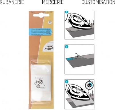 Premium Instrijkbaar Zoomband 25mm x 3m - Dubbelzijdige Plakzoomband voor Kleding en Gordijnen
