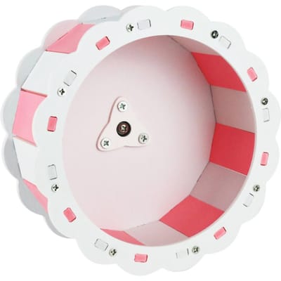 Hamsterwiel Stil Zonnebloemvorm PVC Schroefmontage Huisdier Loopwiel voor Huisdier Hamster Sport 13cm/5.1in