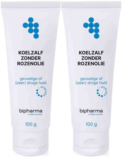 Bipharma Koelzalf Zonder Rozenolie - 2 x 100 gr - Voordeelverpakking