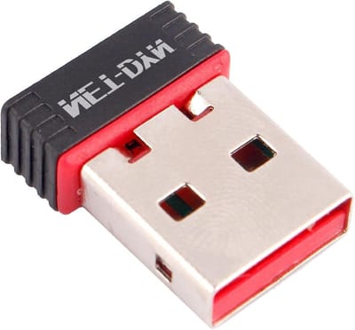USB WiFi Adapter - Draadloze Internet Dongle - Internet Verbinding - 150Mbps Snelheid - 10 Grams - Zwart