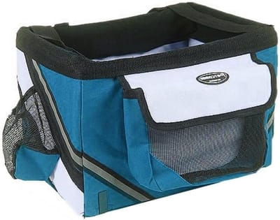 Fietstas Huisdier - Transportmand Hond - Veilig Vervoeren - Waterdicht Oxford Weefsel - 38 x 27 x 26 cm - Blauw