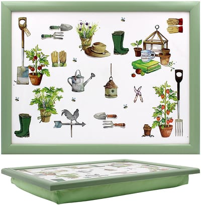 Lesser & Pavey Schootkussen Green Fingers - 39,5 x 29,5 cm - stevig blad