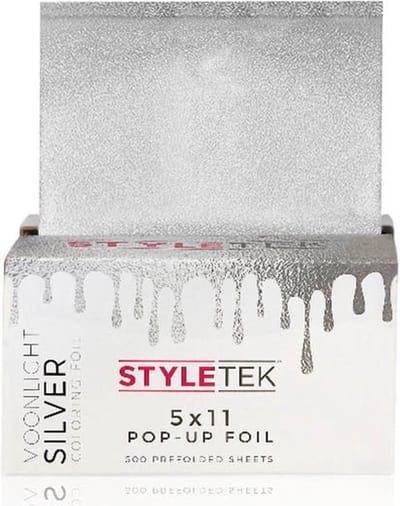 Styletek - Voorgevouwen 5x11 Pop Up Moonlight Silver Folie - 500 stuks