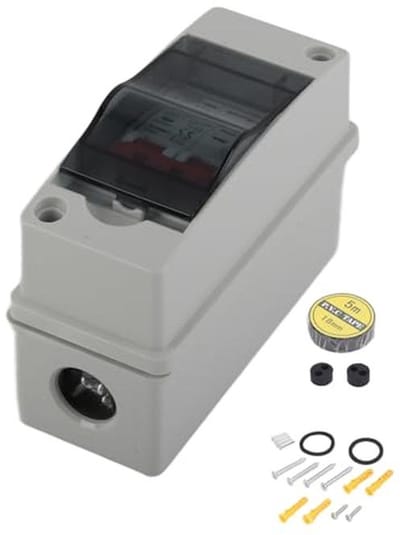 Zonne-energie DC Isolator Schakelaar - 500V IP65 Waterdichte PV Ontkoppelaar voor Fotovoltaïsche Systemen (20A)
