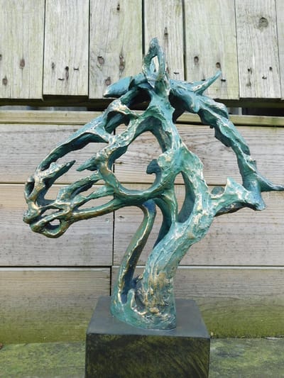 Abstract beeld Paardenhoofd - Polystone