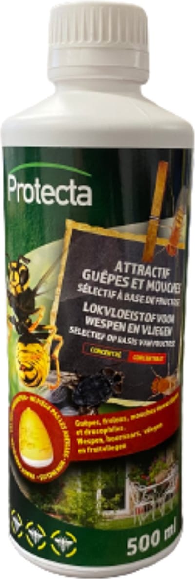 Protecta Wespen, hoornaars en Fruitvlieg lokstof Concentraat 500ML - wespen lokstof
