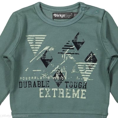 Trui Powerplay Division faded green dirkje -  Maat  116