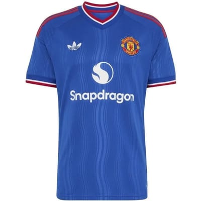 adidas Originals Manchester United FC 2026/27 Away Shirt - Blauw- Heren, Blauw XXXL
