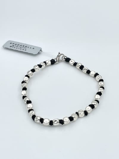 Spadarella Gioielli - SPBR03- Armband - 925 Zilver - 5mm - Black 4000 - 19 Cm
