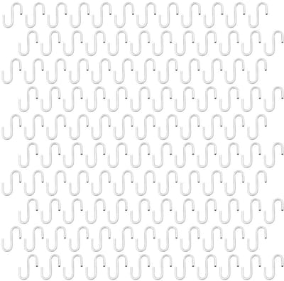 Dailygoods- S-haken 120 stuks - Zilverkleurige S-vormige haken - Multifunctionele ophanghaken - Voor binnen/buiten gebruik - Eenvoudig te bevestigen zonder boren