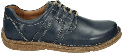 Josef Seibel - NEELE 44 - Dames veterschoenen - Kleur: Blauw - Maat: 41