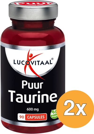 2x Lucovitaal Taurine Puur 600mg (90 capsules)
