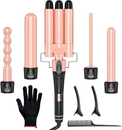 ZRSS® Krultang 5 in 1 - Stijltang met Opzetstukken - Multistyler - 80-230 °C