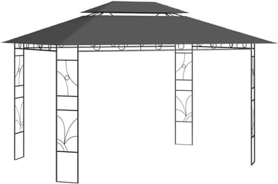 Partytent Paviljoen - Tuinpaviljoen Tent - Feesten en Evenementen - Solide Stalen Constructie - 400 x 300 x 270 cm
