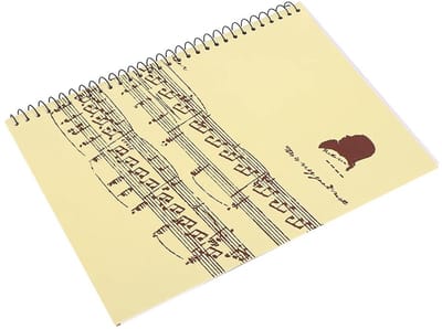 Dailygoods- Muziekboek A4 50 Pagina's - Notitieboek voor Muziekstukken - Stafboek - Creatieve Uitspraken - Unieke Omslagopties - Prettige Schrijfervaring