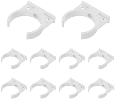 Dailygoods- Waterfilterbeugels 10 Stuks - Montageklemmen voor T33 - Ondersteuning voor leidingsystemen - Binnendiameter 47 mm - Hoogte 50 mm - Stabiliteit en prestaties - Waterfilterklemmen