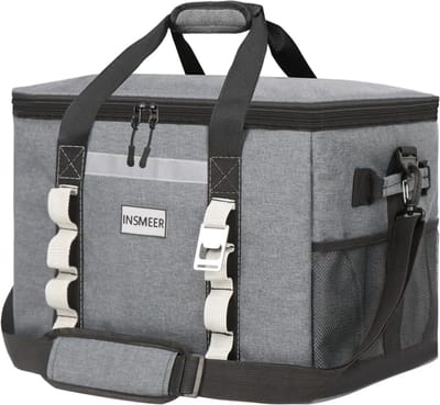 Grote koeltas, opvouwbaar, 48 l/25 l, koeltas, grote thermotas, isolatietas, XXL, waterdicht, hittebestendig, boodschappentas voor uitstapjes, picknick, camping, wandelen, strand