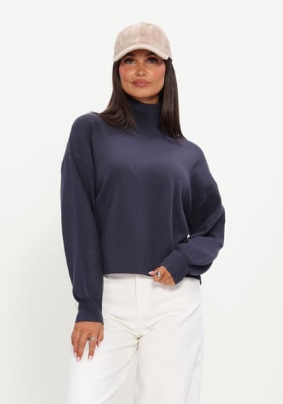 MSCH Copenhagen Mschmercy East M Pullover Truien & vesten Dames - Sweater - Hoodie - Vest- Donkerblauw - Maat S/M