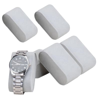 Dailygoods- Horloge Display - 6 Stuks Fluwelen Kussens - Zachte Armband Kussens - Sieraden Houder - Elegant Ontwerp - Bescherming tegen Krassen - Sieradenkussens