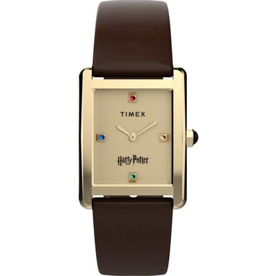 Timex Harry Potter x Hailey Hogwarts TW2Y75700 Horloge - Leer - Bruin - Ø 24 mm