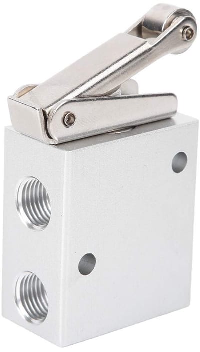 Dailygoods- Luchtklep Drieweg - Pneumatische Apparatuur - Aluminium Legering - Stabiele Mechanische Structuur - Hoogwaardige Membraanklep - Unidirectionele Stroomrichting - Pneumatische Klep