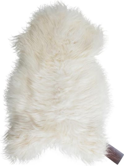 WOOOL IJslandse Schapenvacht - Wit L (105x60cm) 100% Natuurlijk & Echt - Vloerkleed - ECO+