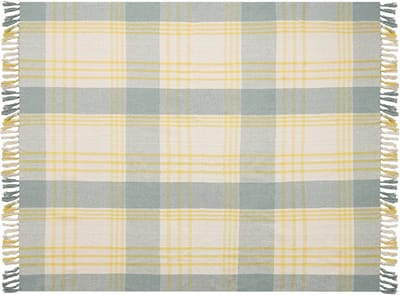BETALI - Plaid - Mintgroen - 125 x 150 cm - Katoen