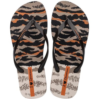 Ipanema Dierenprint Vi Fem beige/bruin/oranje [83617 AY382] maat 37 black