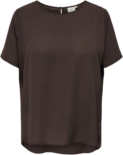 ONLY CARMAKOMA - CARVICA S/S TOP WVN NOOS Dames Top