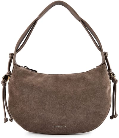 Coccinelle Thess Suede Bim - Schoudertas 29 cm (warm taupe)