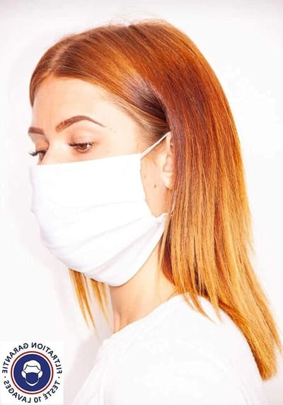Beschermmasker - Wasbaar masker - Veilig contact - 10 keer wasbaar - 200 stuks - Wit