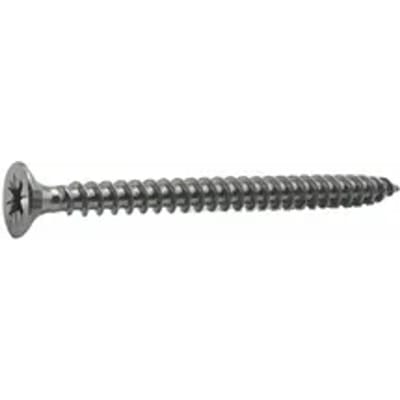 Sencys Universele Schroef Rvs Verzonken Kop Pozi - 4,5x60mm - 5 Stuks