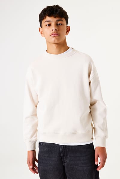 GARCIA Jongens Effen Sweater Wit Lange mouw