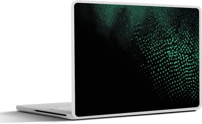 Laptop sticker - 10.1 inch - Gaming - Stippen - Groen - Vervagen - 25x18cm - Laptopstickers - Laptop skin - Cover