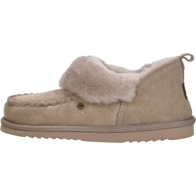 Warmbat Wiluna Suede Dames Sloffen - Taupe
